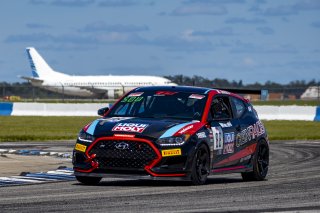 #88 Hyundai Veloster N TC of Kurt Washeim, Genracer, TC, TC America, SRO America, Sebring International Raceway, Sebring, FL, September 2021.
 | Brian Cleary/SRO