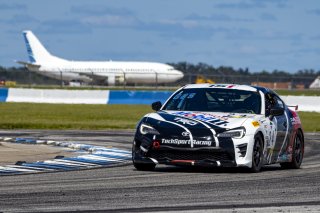 #24 Toyota 86 of Sammy Smith, TechSport Racing, TCA, TC America, SRO America, Sebring International Raceway, Sebring, FL, September 2021.
 | Brian Cleary/SRO