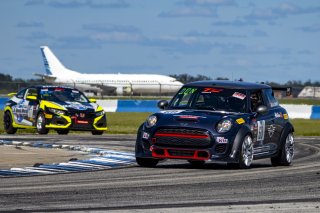 #60  Mini Cooper GP3 of Derek Jones, MINI JCW Team, TC, TC America, SRO America, Sebring International Raceway, Sebring, FL, September 2021.
 | Brian Cleary/SRO