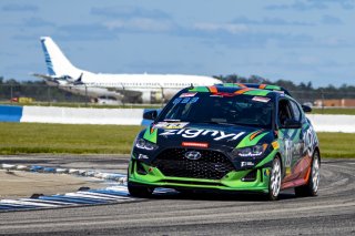 #33 Hyundai Veloster Turbo TCA of Luke Rumburg, Forbush Performance, TCA, TC America, SRO America, Sebring International Raceway, Sebring, FL, September 2021.
 | Brian Cleary/SRO