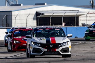 #16 Honda Civic Si of Carter Fartuch, Skip Barber Racing School, TCA, TC America, SRO America, Sebring International Raceway, Sebring, FL, September 2021.
 | Brian Cleary/SRO