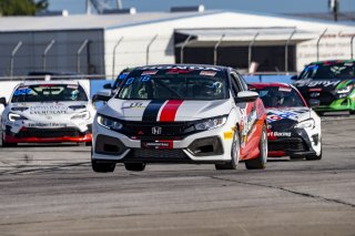 #16 Honda Civic Si of Carter Fartuch, Skip Barber Racing School, TCA, TC America, SRO America, Sebring International Raceway, Sebring, FL, September 2021.
 | Brian Cleary/SRO