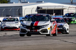 #16 Honda Civic Si of Carter Fartuch, Skip Barber Racing School, TCA, TC America, SRO America, Sebring International Raceway, Sebring, FL, September 2021.
 | Brian Cleary/SRO