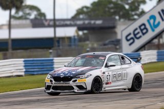 #57 BMW M2 CS (Cup) of Stephen Cugliari, Accelerating Racing, TCX, TC America, SRO America, Sebring International Raceway, Sebring, FL, September 2021.
 | Regis Lefebure/SRO