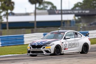 #57 BMW M2 CS (Cup) of Stephen Cugliari, Accelerating Racing, TCX, TC America, SRO America, Sebring International Raceway, Sebring, FL, September 2021.
 | Regis Lefebure/SRO