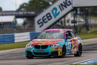 #06 BMW M240iR of Matthew Ibrahim, Garagistic, TC, TC America, SRO America, Sebring International Raceway, Sebring, FL, September 2021. | Regis Lefebure/SRO
