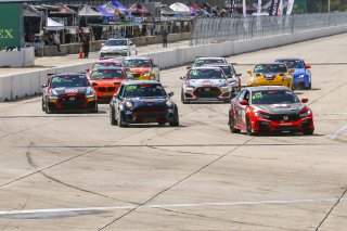 #9 Honda Civic Type-R of Kevin Boehm, DXDT Racing, TC, TC America, SRO America, Sebring International Raceway, Sebring, FL, September 2021.
 | Dave Green/SRO