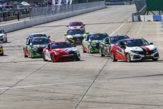 #16 Honda Civic Si of Carter Fartuch, Skip Barber Racing School, TCA, TC America, SRO America, Sebring International Raceway, Sebring, FL, September 2021.
 | Dave Green/SRO
