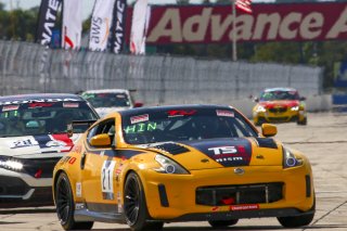 #21 Nissan 370z TC Spec of Rob Hines, TechSport Racing, TC, TC America, SRO America, Sebring International Raceway, Sebring, FL, September 2021.
 | Dave Green/SRO