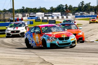 #06 BMW M240iR of Matthew Ibrahim, Garagistic, TC, TC America, SRO America, Sebring International Raceway, Sebring, FL, September 2021. | Dave Green/SRO