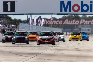 #9 Honda Civic Type-R of Kevin Boehm, DXDT Racing, TC, TC America, SRO America, Sebring International Raceway, Sebring, FL, September 2021.
 | Regis Lefebure/SRO