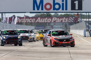 #9 Honda Civic Type-R of Kevin Boehm, DXDT Racing, TC, TC America, SRO America, Sebring International Raceway, Sebring, FL, September 2021.
 | Regis Lefebure/SRO