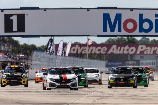 #16 Honda Civic Si of Carter Fartuch, Skip Barber Racing School, TCA, TC America, SRO America, Sebring International Raceway, Sebring, FL, September 2021.
 | Regis Lefebure/SRO