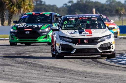 #28 Honda Civic Type-R of Ken Fukuda, Skip Barber Racing, TC, TC America, SRO America, Sebring International Raceway, Sebring, FL, September 2021.
 | Regis Lefebure/SRO