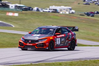 #9 Honda Civic Type-R of Kevin Boehm, DXDT Racing, TC, TC America, SRO America, Virginia International Raceway, Alton, VA, June 2021.
 | Brian Cleary/SRO