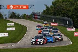 #92 Honda Civic Type-R of Eric Powell, Skip Barber Racing School, TC, TC America, SRO America, Road America, Elkhart Lake, Aug 2021.
 | Sarah Weeks/SRO             