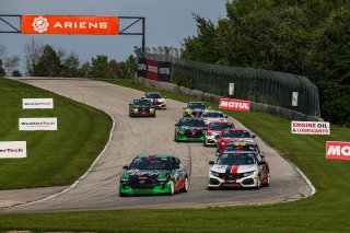 #18 Hyundai Veloster Turbo TCA of Caleb Bacon, Forbush Performance, TCA, TC America, SRO America, Road America, Elkhart Lake, Aug 2021.
 | Sarah Weeks/SRO             