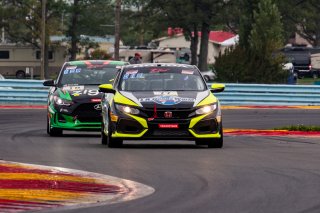 #77 Honda Civic Si of Mario Biundo, LA Honda World Racing, TCA, TC America, SRO America, Watkins Glen International raceway, Watkins Glen, NY, September 2021.
 | SRO Motorsports Group
