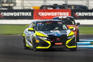 IN, Indianapolis, Indianapolis Motor Speedway, LA Honda World Racing, October 2021#77 Honda Civic Si of Mario Biundo, SRO, TC America, TCA, USA
 | Fabian Lagunas/SRO