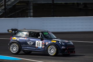IN, Indianapolis, Indianapolis Motor Speedway, MINI JCW Team, October 2021#60  Mini Cooper GP3 of Derek Jones, SRO, TC, TC America, USA
 | Fabian Lagunas/SRO