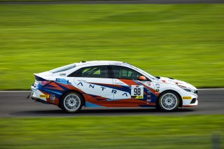 Bryan Herta Autosport, IN, Indianapolis, Indianapolis Motor Speedway, October 2021#98 Hyundai Elantra N Line of Taylor Hagler, SRO, TC America, TCA, USA
 | Fabian Lagunas/SRO