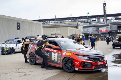 #9 Honda Civic Type-R of Kevin Boehm, DXDT Racing, TC, TC America, SRO, Indianapolis Motor Speedway, Indianapolis, IN, USA, October 2021
 | Brian Cleary/SRO
