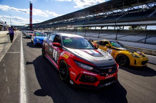 #9 Honda Civic Type-R of Kevin Boehm, DXDT Racing, TC, TC America, SRO, Indianapolis Motor Speedway, Indianapolis, IN, USA, October 2021
 | Brian Cleary/SRO
