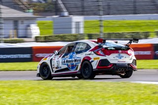 #37 Honda Civic Type-R of Mike LaMarra, LA Honda World Racing, TC, TC America, SRO, Indianapolis Motor Speedway, Indianapolis, IN, USA, October 2021
 | Brian Cleary/SRO