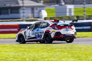 #37 Honda Civic Type-R of Mike LaMarra, LA Honda World Racing, TC, TC America, SRO, Indianapolis Motor Speedway, Indianapolis, IN, USA, October 2021
 | Brian Cleary/SRO