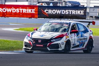 #37 Honda Civic Type-R of Mike LaMarra, LA Honda World Racing, TC, TC America, SRO, Indianapolis Motor Speedway, Indianapolis, IN, USA, October 2021
 | Brian Cleary/SRO