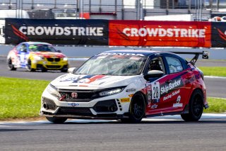 #28 Honda Civic Type-R of Ken Fukuda, Skip Barber Racing, TC, TC America, SRO, Indianapolis Motor Speedway, Indianapolis, IN, USA, October 2021
 | Brian Cleary/SRO