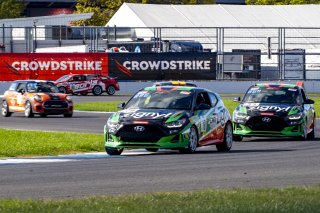 #18 Hyundai Veloster Turbo TCA of Caleb Bacon, Forbush Performance, TCA, TC America, SRO, Indianapolis Motor Speedway, Indianapolis, IN, USA, October 2021
 | Brian Cleary/SRO