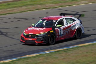 #8 Honda Civic Type-R, of Ruben Igleias, VGRT Racing Team, TC America, TC, SRO America, Sonoma Raceway, Sonoma, CA, April  2022.
 | Brian Cleary/SRO