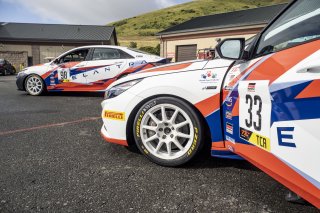 #33 Hyundai Elantra N-Line, of Tyler Delgado, BRYAN HERTA AUTOSPORT W/ CURB-AGAJANIAN, TC America, TCA, SRO America, Sonoma Raceway, Sonoma, CA, April  2022.
 | Brian Cleary/SRO