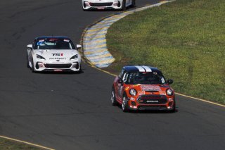 #62 Mini Cooper 2019 - JCW New of PJ Groenke, MINI JCW Team, TC America, TCA, SRO America, Sonoma Raceway, Sonoma, CA, April  2022.
 | Brian Cleary/SRO