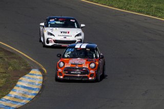 #62 Mini Cooper 2019 - JCW New of PJ Groenke, MINI JCW Team, TC America, TCA, SRO America, Sonoma Raceway, Sonoma, CA, April  2022.
 | Brian Cleary/SRO