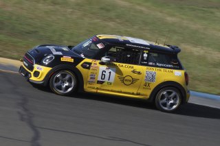 #61 Mini Cooper 2019 - JCW New of Christian Perocarpi, MINI JCW Team, TC America, TCA, SRO America, Sonoma Raceway, Sonoma, CA, April  2022.
 | Brian Cleary/SRO
