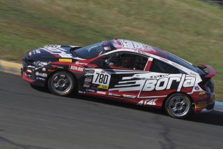 #780 Honda Civic Is of Sally McNulty, VGRT Racing Team, TC America, TCA, SRO America, Sonoma Raceway, Sonoma, CA, April  2022.
 | Brian Cleary/SRO