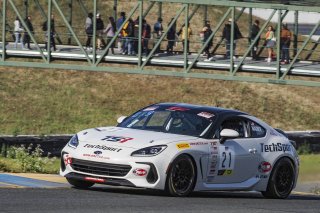 #21 Subaru BRZ of Gresham Wagner, TechSport Racing, TC America, TCA, SRO America, Sonoma Raceway, Sonoma, CA, April  2022.
 | Brian Cleary/SRO