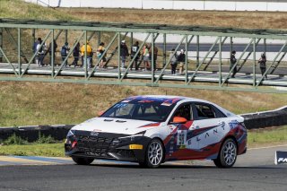 #98 Hyundai Elenta N-Line of Branyon Tiner, BRYAN HERTA AUTOSPORT W/ CURB-AGAJANIAN, TC America, TCA, SRO America, Sonoma Raceway, Sonoma, CA, April  2022.
 | Brian Cleary/SRO