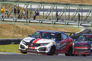 #42  HondaCivic Type-R of Ken Fukuda, Skip Barber Racing School, TC America, TC, SRO America, Sonoma Raceway, Sonoma, CA, April  2022.
 | Brian Cleary/SRO