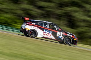 #78 Hyundai Veloster N DCT TC of Jeff Ricca, Genracer Ricca Autosport, TC America, TC, SRO America, VIR, Virginia International Rcaeway, Alton, Virginia, June 2022.
 | Brian Cleary/SRO