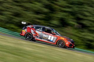 #9 Honda Civic Type-R, of Kevin Boehm, Skip Barber Racing, TC America, TC, SRO America, VIR, Virginia International Rcaeway, Alton, Virginia, June 2022.
 | Brian Cleary/SRO