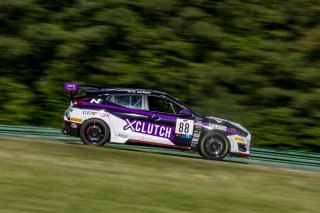 #88 Hyundai Veloster N TC of Nicholas Barbato, Genracer Riccas Autosport, TC America, TC, SRO America, VIR, Virginia International Rcaeway, Alton, Virginia, June 2022.
 | Brian Cleary/SRO