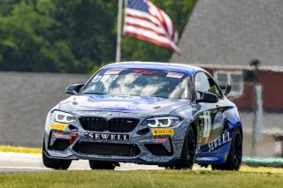 #1 BMW M2 CS (Cup) of Jacob Ruud, Fast Track Racing, TC America, TCX, SRO America, VIR, Virginia International Rcaeway, Alton, Virginia, June 2022.
 | Brian Cleary/SRO