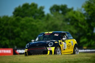#61 Mini Cooper 2019 - JCW New of Christian Perocarpi, MINI JCW Team, TC America, TCA, SRO America, VIR, Virginia International Rcaeway, Alton, Virginia, June 2022.
 | Fred Hardy/SRO