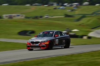 #44 BMW M2 CS (Cup) of Colin Garrett, Rooster Hall Racing, TC America, TCX, SRO America, VIR, Virginia International Rcaeway, Alton, Virginia, June 2022.
 | James Lietz/SRO
