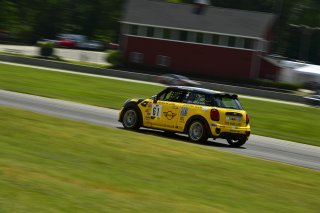 #61 Mini Cooper 2019 - JCW New of Christian Perocarpi, MINI JCW Team, TC America, TCA, SRO America, VIR, Virginia International Rcaeway, Alton, Virginia, June 2022.
 | James Lietz/SRO