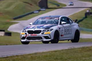 #57 BMW M2 CS (Cup) of Stephen Cugliari, Accelerating Performance, TC America, TCX, SRO America, VIR, Virginia International Rcaeway, Alton, Virginia, June 2022.
 | Regis Lefebure/SRO