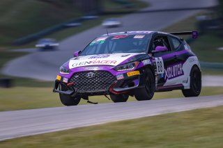 #88 Hyundai Veloster N TC of Nicholas Barbato, Genracer Riccas Autosport, TC America, TC, SRO America, VIR, Virginia International Rcaeway, Alton, Virginia, June 2022.
 | Regis Lefebure/SRO